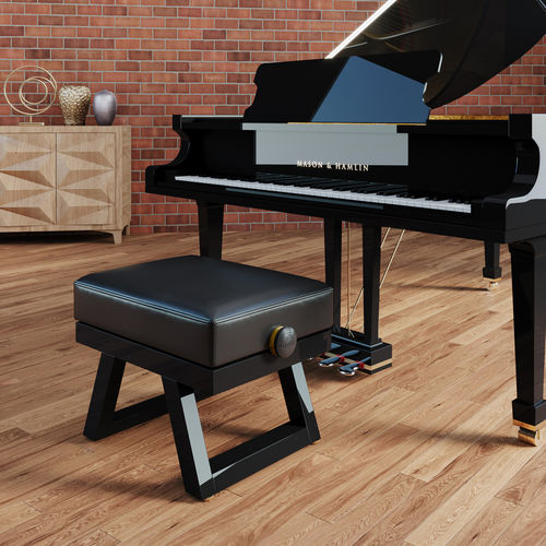Sgabello da pianoforte contemporaneo - ARTHUR - KAUNUS DESIGN, S.L. - in pelle / in legno laccato brillante / in faggio