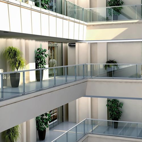 Ringhiera in vetro - RABEL 1200 - RABEL SYSTEMS - in alluminio / in laminato / pannelli in vetro
