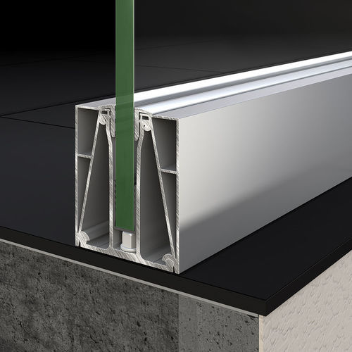 Ringhiera in vetro - RABEL 1500 - RABEL SYSTEMS - in vetro temprato / in alluminio / in laminato