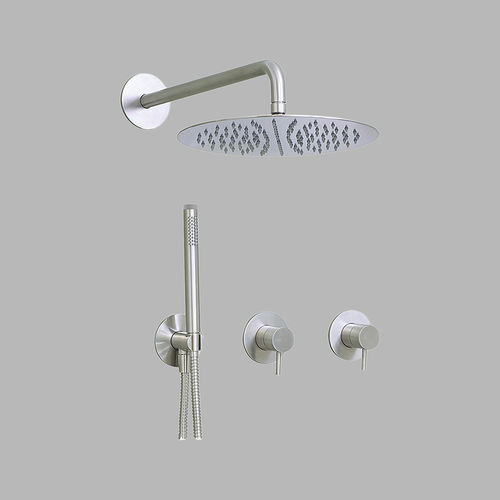 Set doccia da parete - QS3300-340W series - QTOO - contemporaneo / contract / con doccia a mano