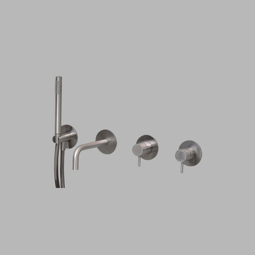 Set vasca in acciaio inossidabile - QS3200-190S series - QTOO - da parete / contemporaneo / 4 fori