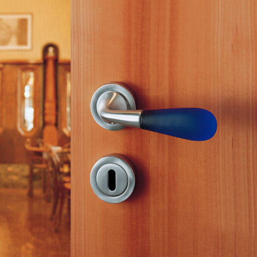 Maniglia per porta - GEMMA - KLEIS - in ottone cromato / in ottone lucidato / in vetro