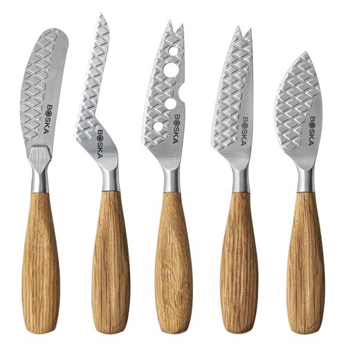 Coltello da formaggio con manico in legno - Oslo+ Small - Boska - con lama in acciaio inossidabile