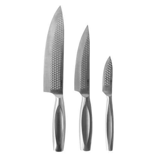 Coltello da cucina con manico in acciaio inossidabile - Monaco+ - Boska - con lama in acciaio inossidabile