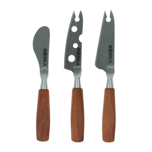Coltello da formaggio con manico in legno - Mini Vienna - Boska - con lama in acciaio inossidabile