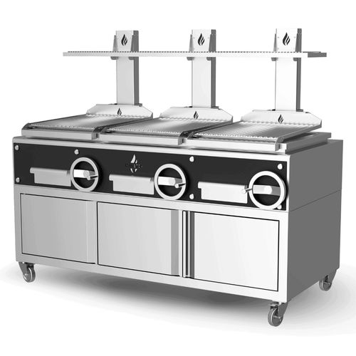 Grill a carbonella - GP3GC - ROASTER OVENS N´GRILLS - a pavimento / per cucina professionale / in acciaio inossidabile