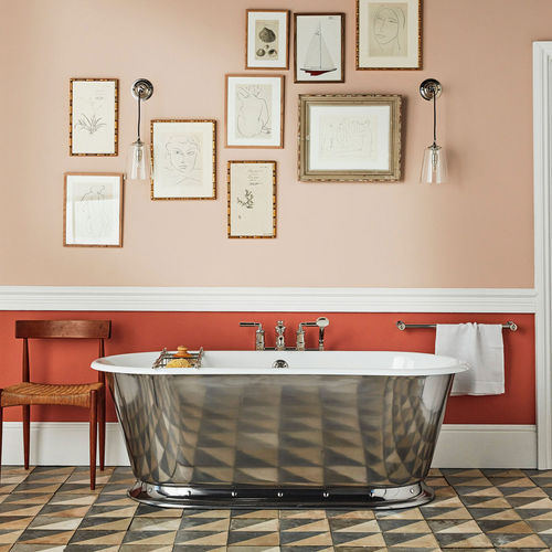 Vasca da bagno ovale - DAD1063 - Drummonds - da appoggio / in ghisa / doppia