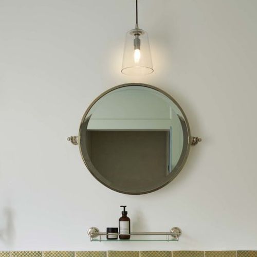 Specchio da bagno a muro - DAD2013 - Drummonds - contemporaneo / rotondo / in metallo
