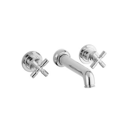 Miscelatore per lavabo - THE BESTWOOD X - Drummonds - da parete / in ottone / in nichel