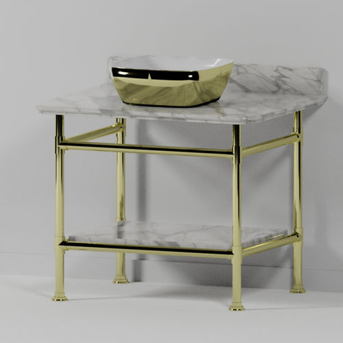 Supporto per lavabo in cromo - WS4SSE - Opus Bathrooms - in ottone lucidato