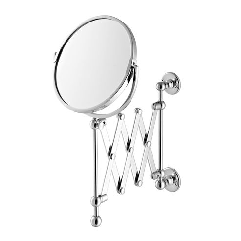 Specchio a muro - EXTENDING SHAVING - Opus Bathrooms - contemporaneo / rotondo / in nichel