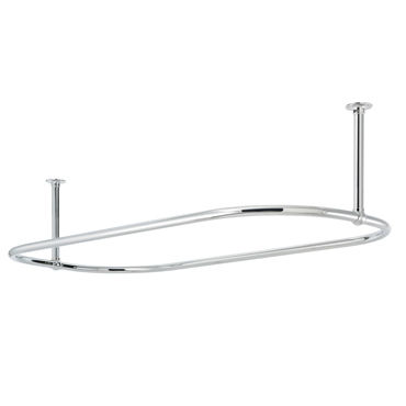 Barra per tenda da doccia in metallo - OVAL - Opus Bathrooms - curva