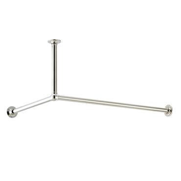 Barra per tenda da doccia in metallo - Opus Bathrooms - d'angolo