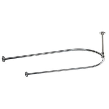 Barra per tenda da doccia in metallo - U - Opus Bathrooms - curva