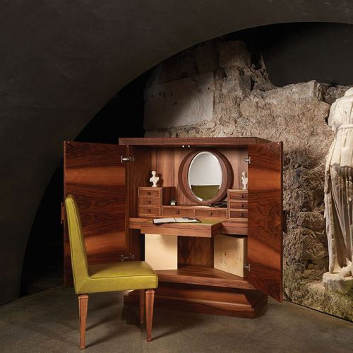 Scrittoio contemporaneo - Nouvel Espace Furniture - in noce / in rovere / in acero