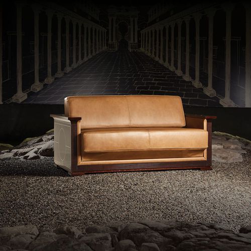 Divano contemporaneo - Nouvel Espace Furniture - in velluto / in cotone / in pelle