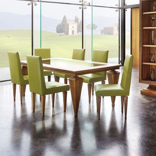 Tavolo contemporaneo - Nouvel Espace Furniture - in rovere / in legno massiccio / in noce