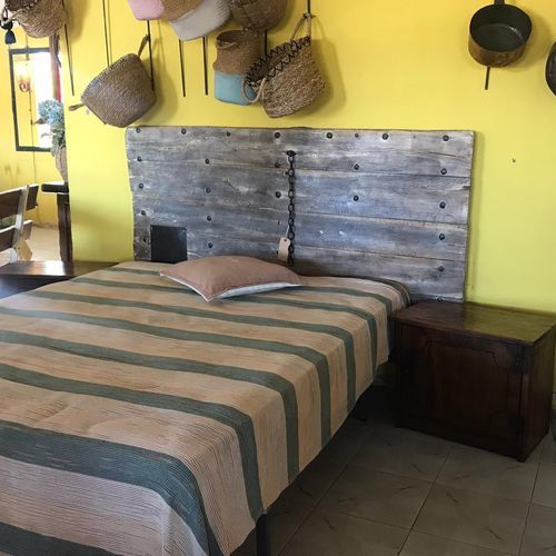 Testiera per letto matrimoniale - CAB-04 - El roure vell - in stile rustico / in legno