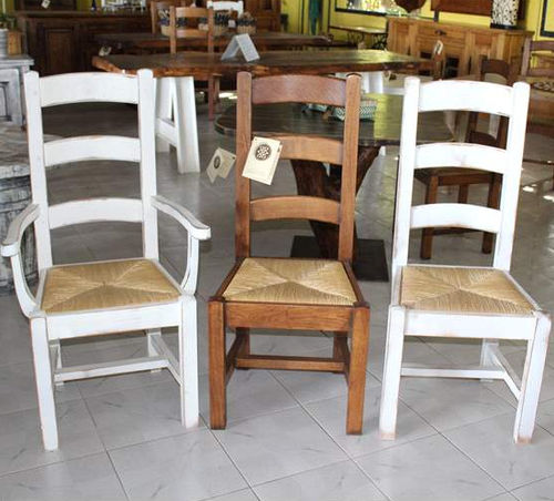 Sedia in stile rustico - 8.35 - El roure vell - da interno / in rovere / con supporto in quercia