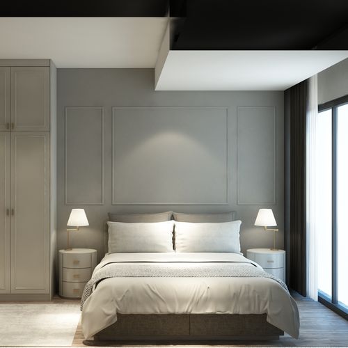 Letto matrimoniale - Tugra Mobilya - singolo / contemporaneo / con testiera imbottita