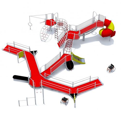 Struttura ludica per parco giochi - INTEGRADO : DRAGON - Inter System - in HDPE / in acciaio inossidabile / in acciaio galvanizzato