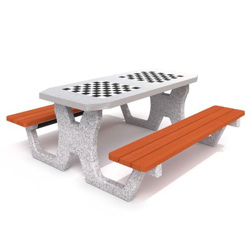 Tavolo da scacchi per esterni - CHESS TABLE 2 - Inter System - classico / per parco giochi / per spazio pubblico
