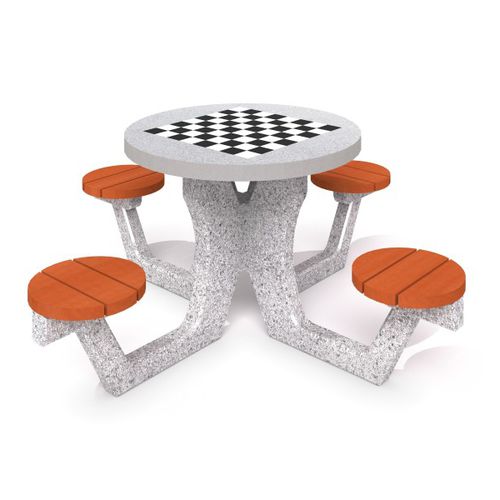 Tavolo da scacchi per esterni - CHESS TABLE 3 - Inter System - classico / per parco giochi / per spazio pubblico