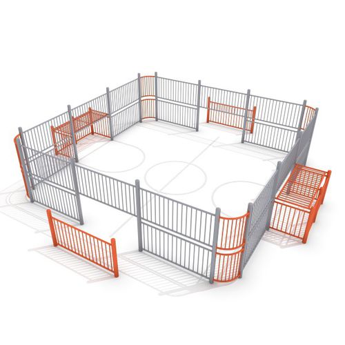Campo da calcio per spazio pubblico - ARENA : SOCCER RING 1 - Inter System - modulabile per bambini piccoli