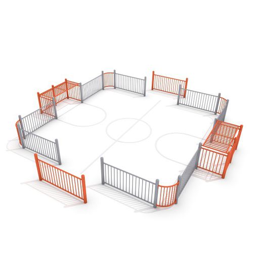 Campo da calcio per spazio pubblico - ARENA : SOCCER RING 2 - Inter System - modulabile per bambini piccoli