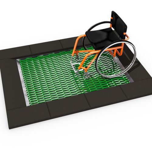 Trampolino per parco giochi - INTEGRADO : ORTA-I 150x 200 - Inter System - rettangolare / da esterno
