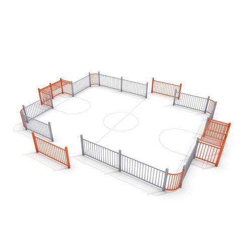 Campo da calcio per spazio pubblico - ARENA : SOCCER RING 4 - Inter System - modulabile per bambini piccoli