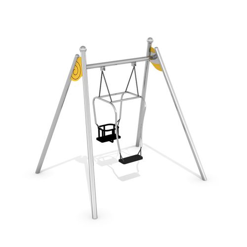 Altalena in acciaio inossidabile - LIMAKO : PATRO - Inter System - per parco giochi / doppia / multipla