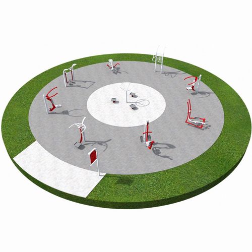 Area fitness per esterni per parco giochi - FITNESS 2 - Inter System - per scuola