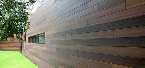 Rivestimento di facciata a doghe - PROSHIELD - Protechwood International Limited - in WPC / di lunga durata / liscio