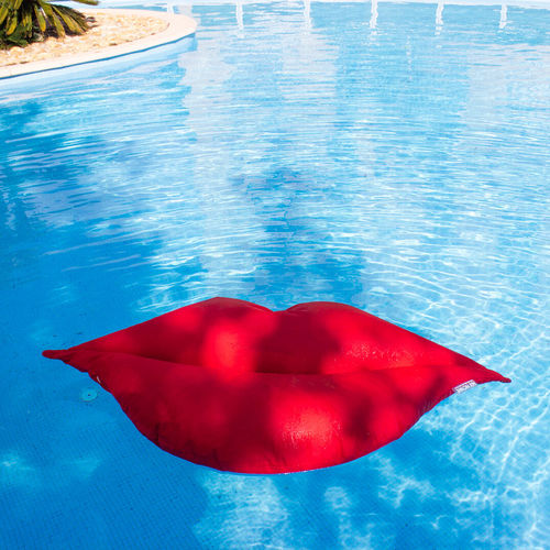 Poltrona a sacco design originale - XL LIP - MX HOME - in tessuto / sfoderabile / rossa