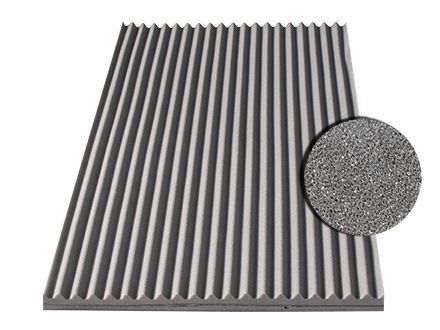 Pannello fonoassorbente per muro - VISTO  48 - DECIBEL PLC - in schiuma di poliuretano / rettangolare / grigio