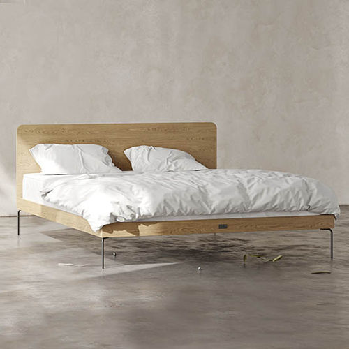 Letto matrimoniale - Ehe - Kaissu - design minimalista / con testiera / personalizzabile