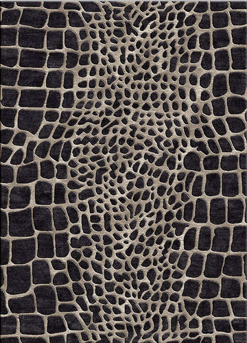 Tappeto contemporaneo - CROC  - The rug couture - a quadretti / in lana / in viscosa
