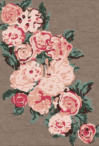 Tappeto contemporaneo - BABYLIC - The rug couture - a fiori / in lana / in viscosa