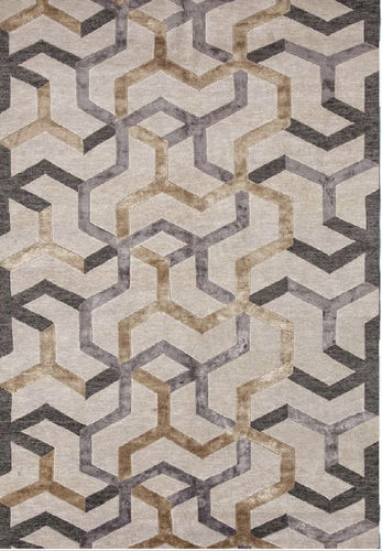 Tappeto contemporaneo - NITROMEP - The rug couture - geometrico / in fibra naturale / rettangolare
