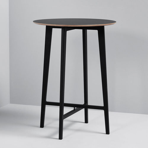 Tavolo alto contemporaneo - NORDIC - SACKit - in rovere / in Fenix NTM / con supporto in quercia