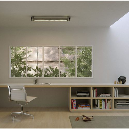 Plafoniera contemporanea - BRUEGHEL - Sammode Studio - tubolare / in alluminio anodizzato / in PMMA