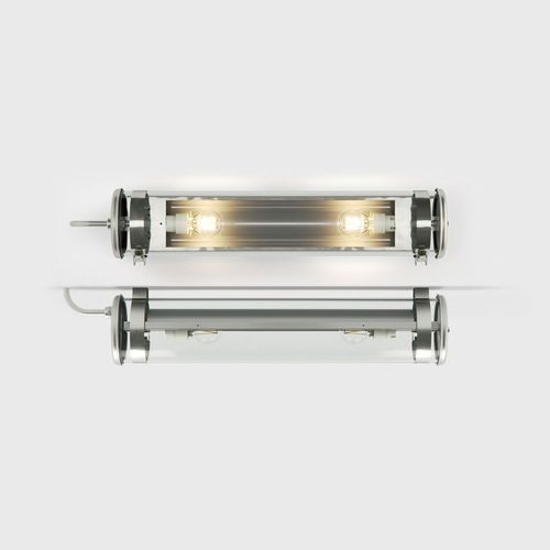 Plafoniera contemporanea - RIMBAUD - Sammode Studio - tubolare / in vetro borosilicato / in acciaio inossidabile