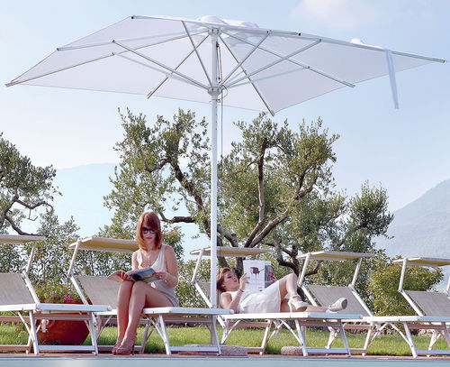 Ombrellone quadrato - Acquamarina Classic - Eredi di Pozza, IL PARCO - rettangolare / rotondo / palo centrale