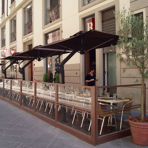 Ringhiera in metallo - Florence - Eredi di Pozza, IL PARCO - pannelli in vetro / da esterno / per esterno