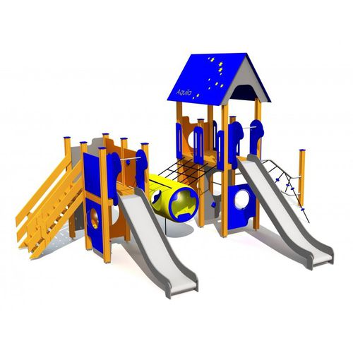 Struttura ludica per parco giochi - ZODIAC - Tiptiptap - impiallacciata in legno / in metallo / modulare