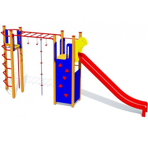 Struttura ludica per parco giochi - CARL  - Tiptiptap - impiallacciata in legno / in metallo / modulare