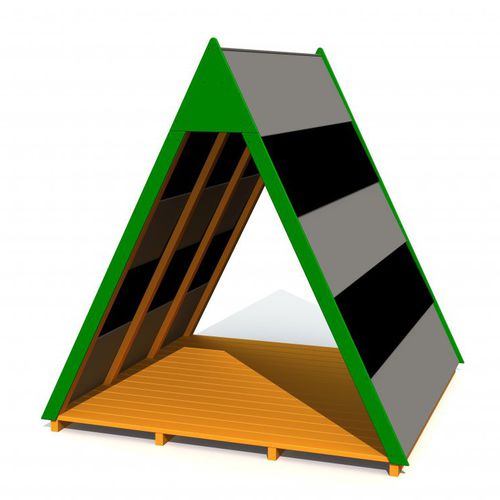 Casetta da gioco da giardino - WIGWAM  - Tiptiptap - a pavimento
