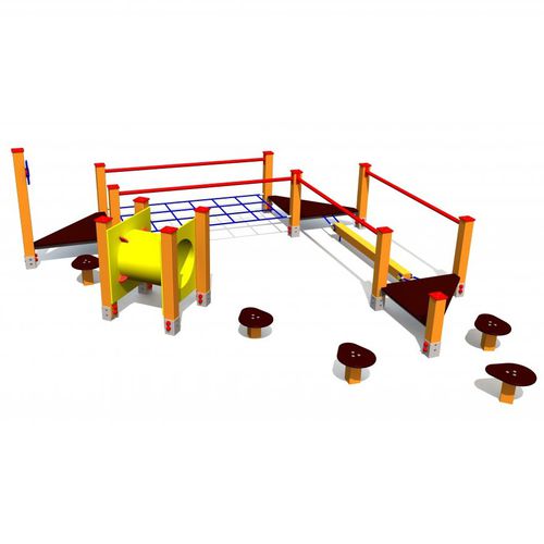 Percorso a ostacoli per parco giochi - TKR006 - Tiptiptap - da esterno / passo passo