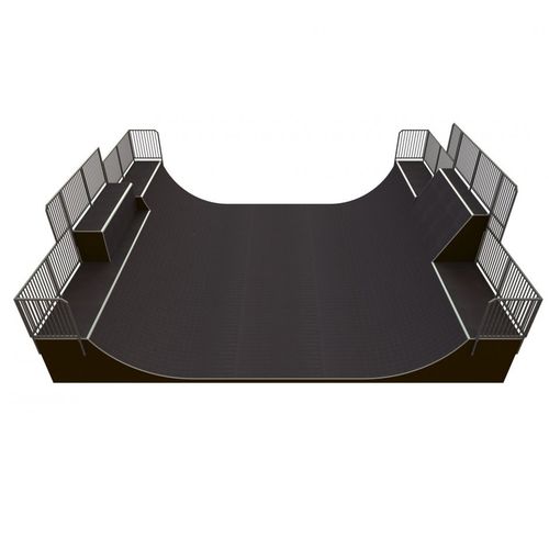 Minirampa per skatepark - MR 03 - Tiptiptap - in asfalto / in calcestruzzo